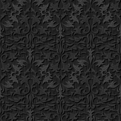 seamless black silk wallpaper pattern