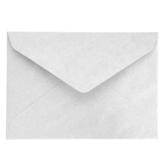 Blank envelope isolated on white background