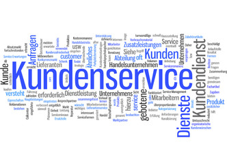 Kundenservice (Kundendienst, Service; Tagcloud)