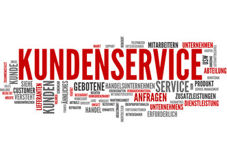 Kundenservice (Kundendienst, Service; Tagcloud)