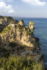 coastline of Lagos in the Algarve, Portugal