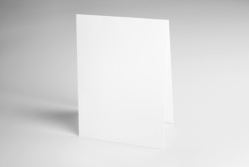 Blank stationery: standing card