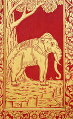 Elephant warrior drawing