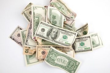 Background with money american dollars bills