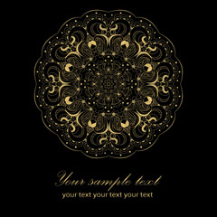 Beautiful lace pattern background vector