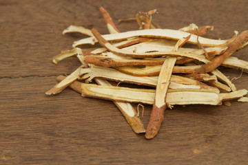 Liquorice root, used in chinese herbal medicine