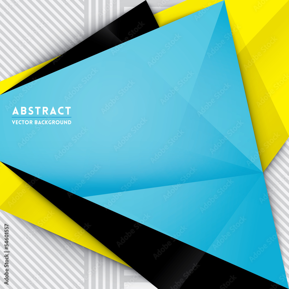 Wall mural abstract triangle shape background