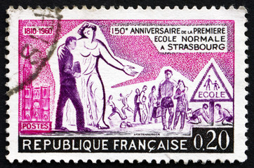 Postage stamp France 1960 Education and Children