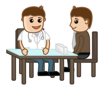 Medical Counseling - Cartoon Characters