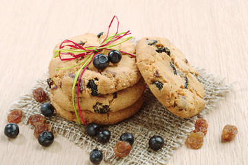 Sweet cookies tied ribbon