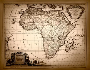 Türaufkleber Vintage Map of Africa © donvanstaden