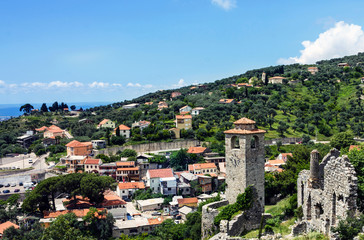 Landscape of old town Bar, Montenegro.