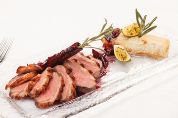 Roasted duck