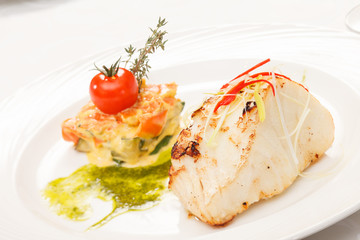 fish with vegetables