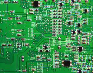 Texture, Green circuit board