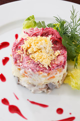 Russian herring salad