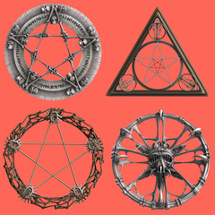 verschiedene Pentagramme