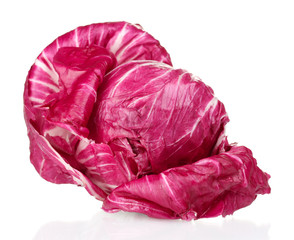 Obraz premium red cabbage isolated on white