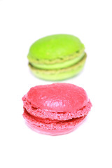 colorful macaroons isolated