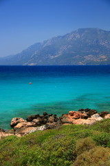 beautiful landscape with tourquoise sea
