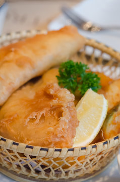 fried frish and chips
