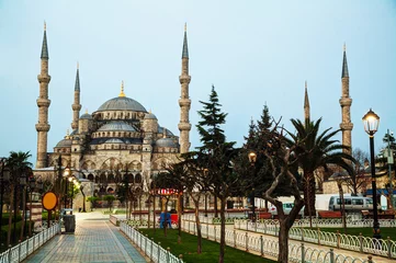 Foto op Plexiglas Sultan Ahmed Mosque (Blue Mosque) in Istanbul © andreykr
