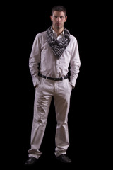 young urban man standing