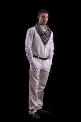 young urban man standing