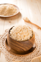 Fresh cooked India organic basmati brown rice