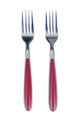 Forks, isolated on white