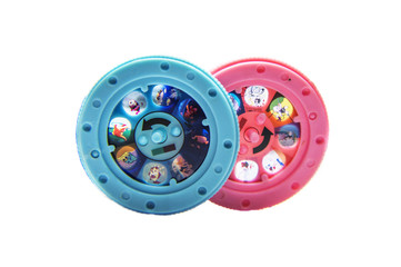 Colorful projector disks and slids