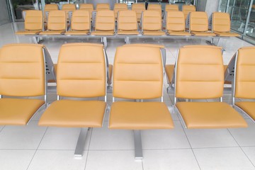 seat in airport terminal