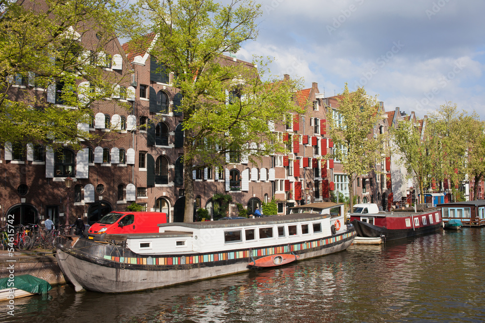 Canvas Prints Canal in Amsterdam