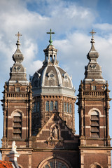 Fototapeta na wymiar Saint Nicholas Church in Amsterdam