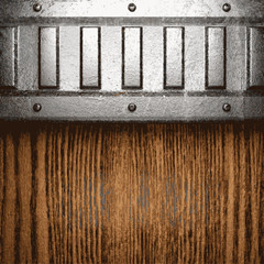 metal and wood background