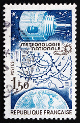 Postage stamp France 1983 National Weather Forecasting