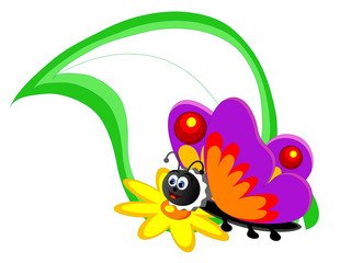 Cartoon butterfly