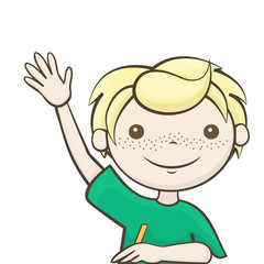 student raised his hand