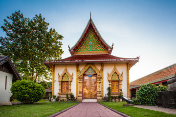 Wat phra that hariphunchai was a measure of the Lamphun,Thailand