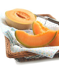 Cantaloupe melon slices