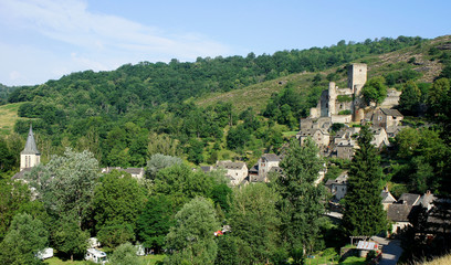 Fototapeta na wymiar Belcastel, vallée de l'Aveyron