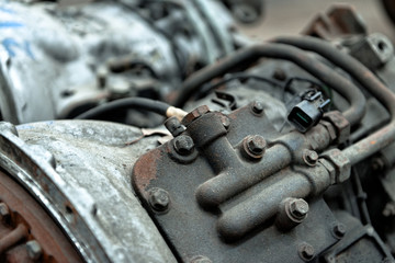 Industrial machines in a factory