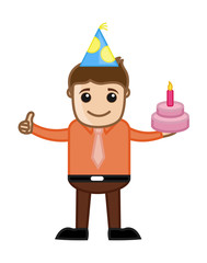 Birthday Boy - Cartoon Business Character