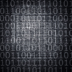 Abstract background with binary code