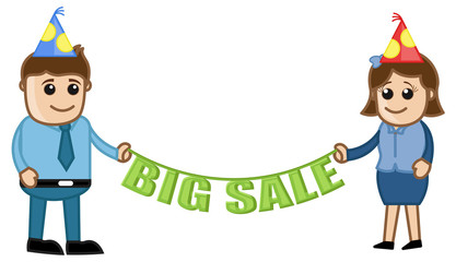 Big Sale - Cartoon Business Characters