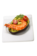 Shrimps and Avocado