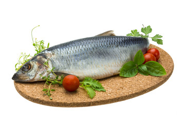 Marinated herring with herbs