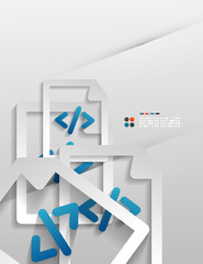 Vector file program paper design