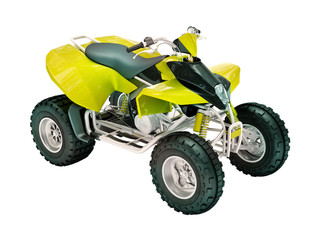 Fototapeta premium Quad bike isolated