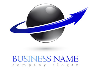 Business logo 3D sphere design - 54630511